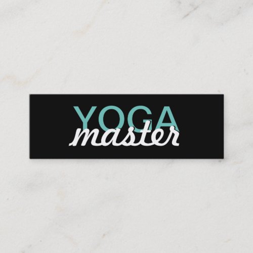 yoga master punch card