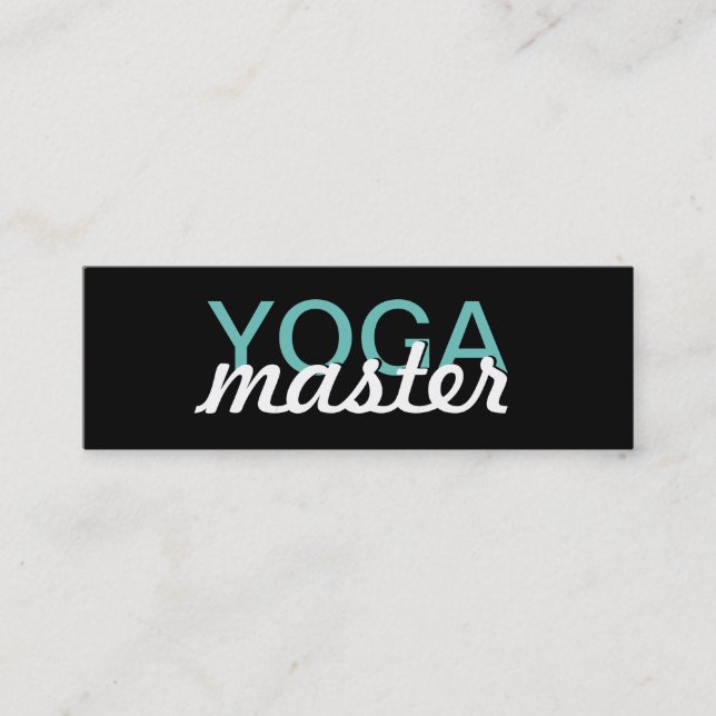 yoga master punch card (Front)