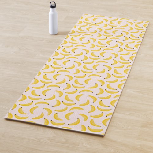 Yoga Mat  Banana Pattern
