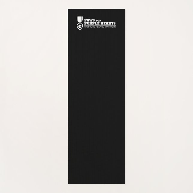 Yoga Mat - black w logo (Front)
