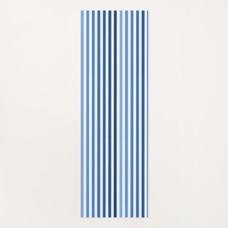Yoga Mat - Blue Stripes