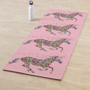Yoga Mat Colorful Unicorn