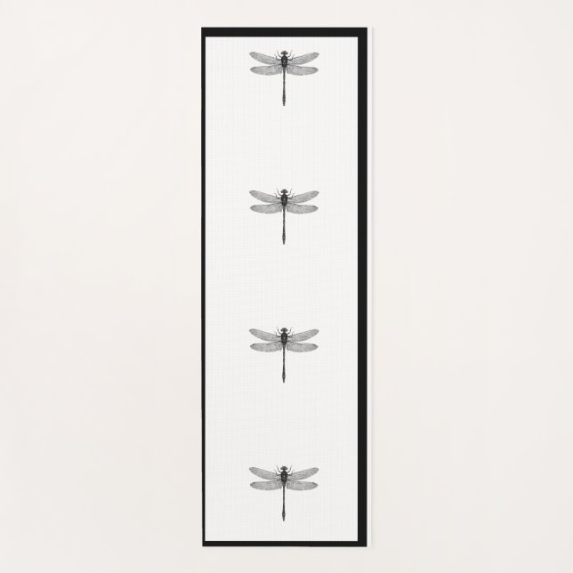 Yoga Mat DRAGONFLY CUSTOM MONOGRAM (Front)