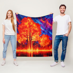 Yoga Mat Fleece Blanket