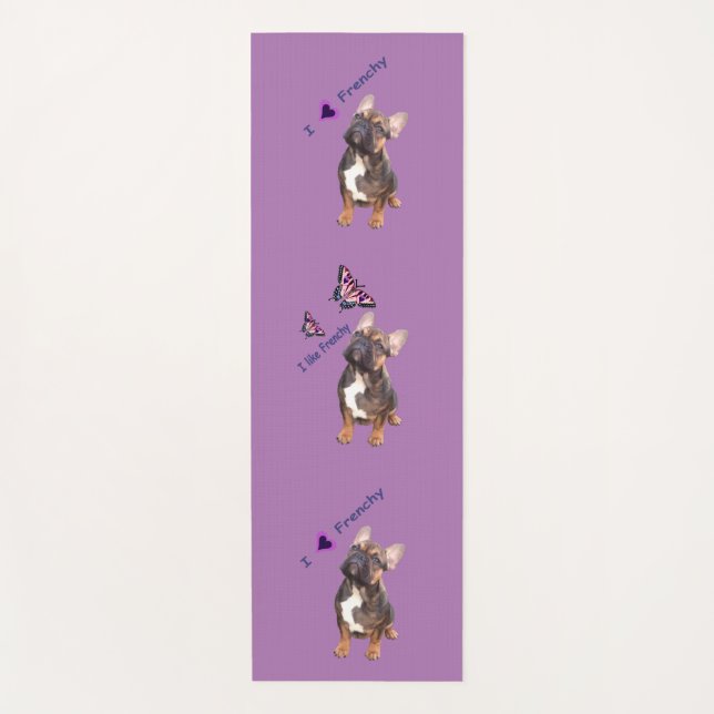 yoga mat French bulldog (Front)
