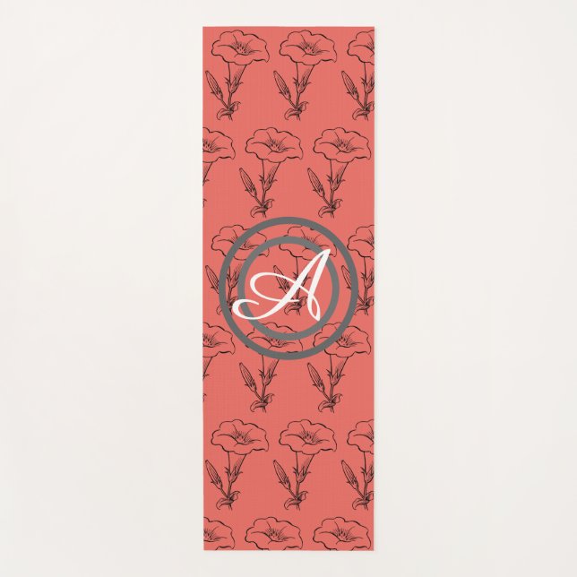 YOGA MAT HAPPY SEED FLOWER WITH MONOGRAM (Front)