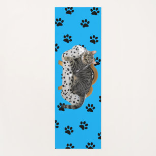 Yoga Mat Lazy Cat w/Paws