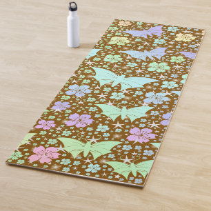 Yoga, mat, pattern, colorful, sport, game, gold, yoga mat