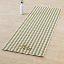 Yoga Mat | Personalized Striped Custom Name
