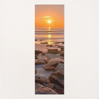 Yoga mat Rocky beach Sunrise beach mat