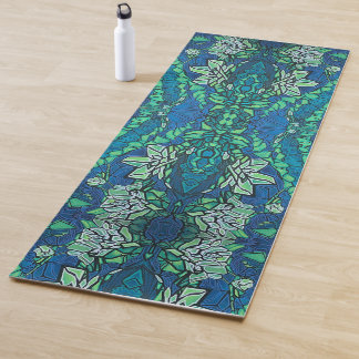 Yoga Mat - Water Lilies (lotus pond) SpaceCake art