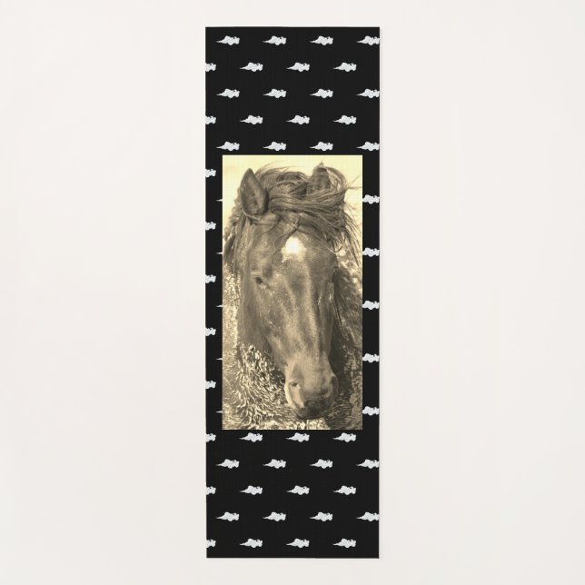 Yoga Mat WITH CLOUDS AND WILD HORSES (Front)