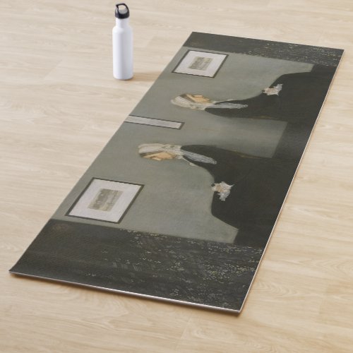 Yoga Mat with Mirrored Whistlers Mother Print