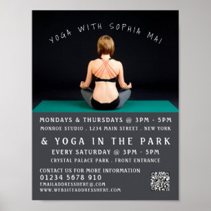 Yoga Mat, Yoga Class Advertising Poster