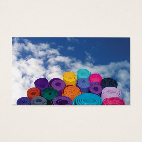 Yoga mats business card templates