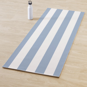 Yoga Mats Blue & White Stripe