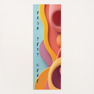 Yoga mats fitness gear custom text