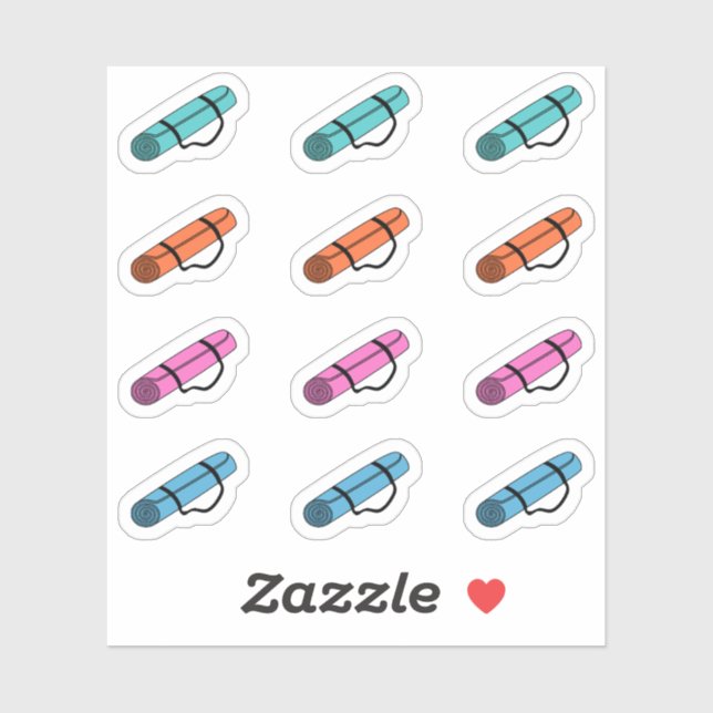 Yoga Mats Meditation Reminder Bujo Planner Sticker (Sheet)
