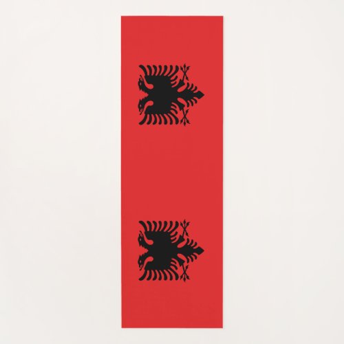 Yoga Mats with flag of Albania