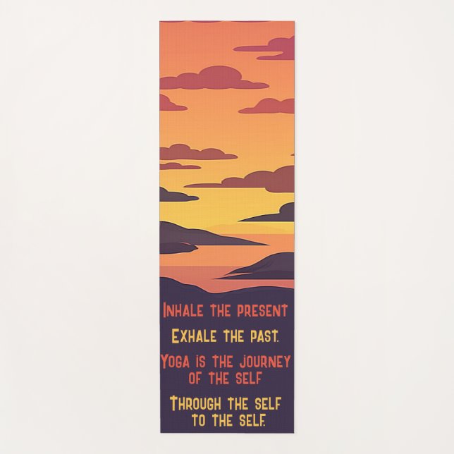 Yoga Mats With Inspirational Quotes (Front)