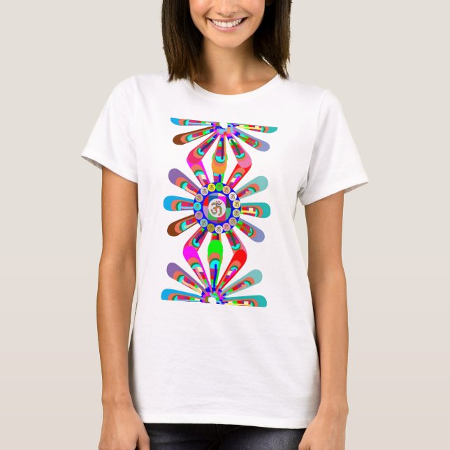 Yoga Maya : Dancing OmMANTRA T-Shirt (Front)
