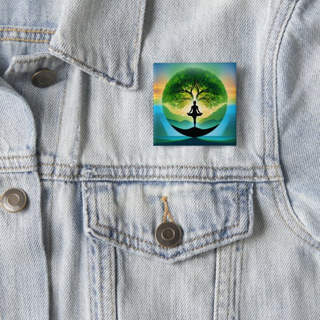 Yoga mediation button (In Situ)