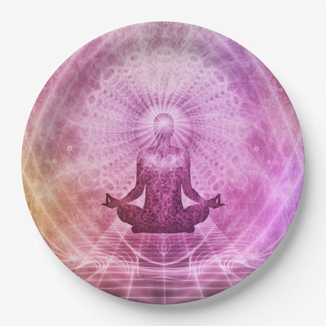 Yoga Mediation Paper Plates (Front)