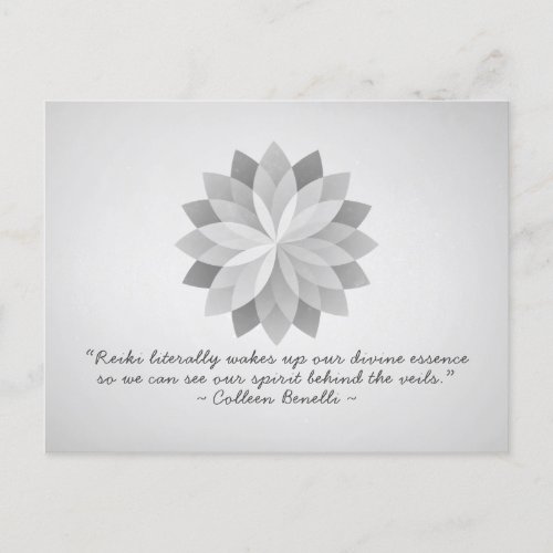 Yoga Mediation Reiki Instructor Chic Mandala Quote Postcard