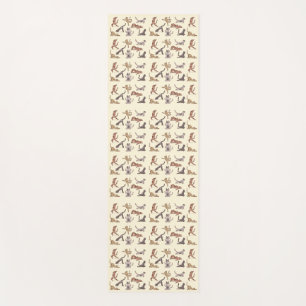 Yoga Meditating, Cat Yoga Pattern Mat