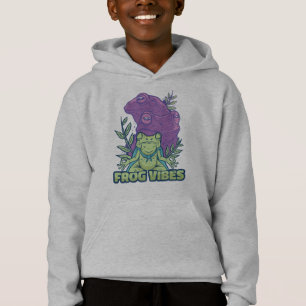 Yoga Meditating Frog Design Hoodie