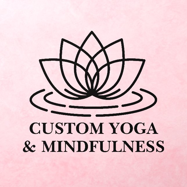 Yoga meditation and mindfulness training lotus wall decal  (Insitu 3)