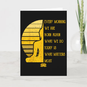 Yoga Meditation Buddha Gift Yoga Teacher Card