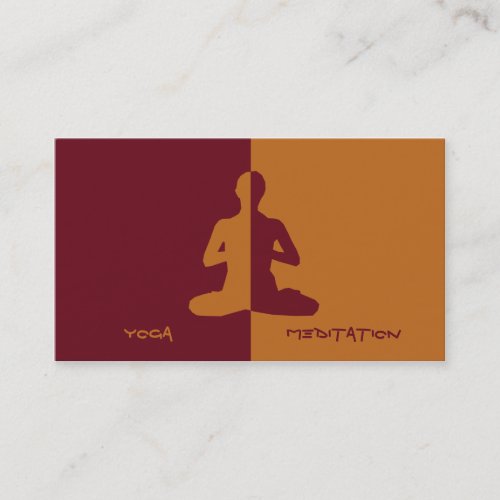 Yoga &amp; meditation business card templates
