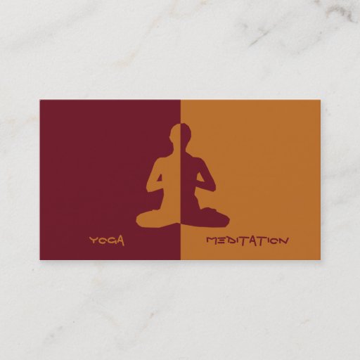 Customizable Yoga &amp; meditation business card templates