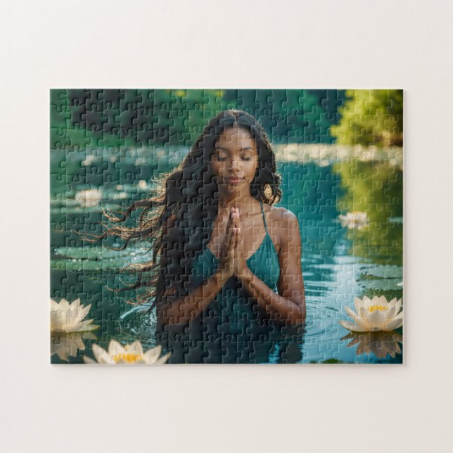 YOGA - MEDITATION - CARPE DIEM - WELLNESS JIGSAW PUZZLE (Horizontal)