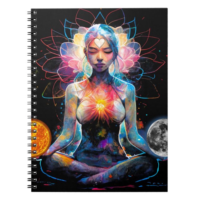 Yoga, Meditation, Chakra  Notebook (Front)