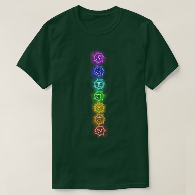 Yoga Meditation Chakras Kundalini Namaste Yogi Zen T-Shirt (Design Front)