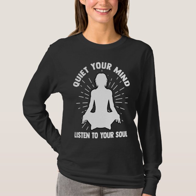 Yoga Meditation Exercise Stretch Gym T-Shirt (Front)