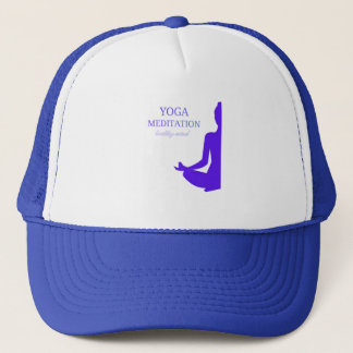  Yoga & Meditation for a Healthy Mind Trucker Hat