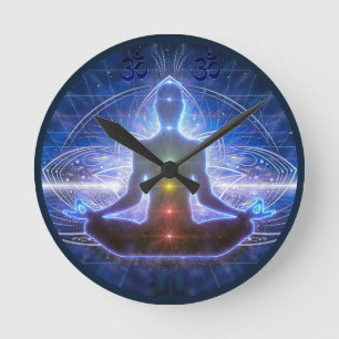 YOGA MEDITATION IN LOTUS POSITION CHAKRA II ROUND CLOCK