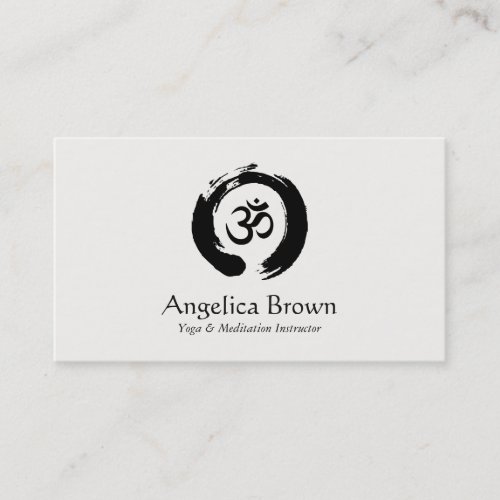 Yoga  Meditation Instructor Business Card