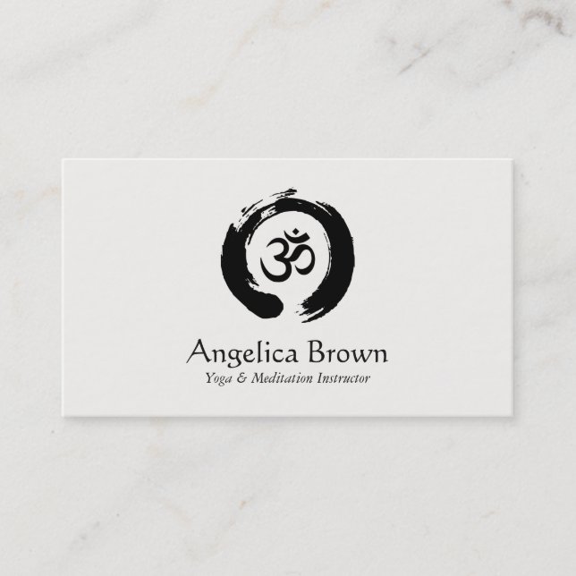 Yoga & Meditation Instructor Business Card (Front)