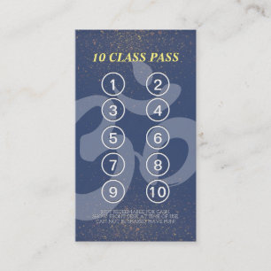 Yoga Meditation Instructor Class Pass Loyalty Card