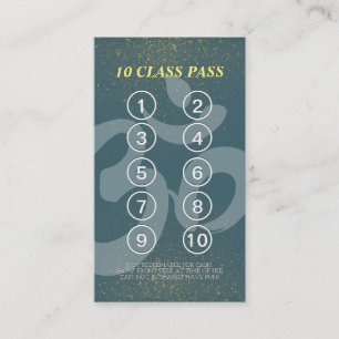 Yoga Meditation Instructor Class Pass Loyalty Card