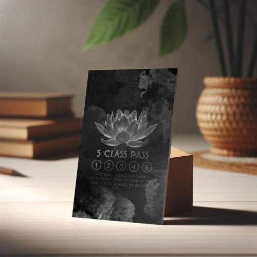 Yoga Meditation Instructor Class Pass Loyalty Card