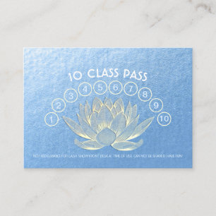 Yoga Meditation Instructor Class Pass Loyalty Card