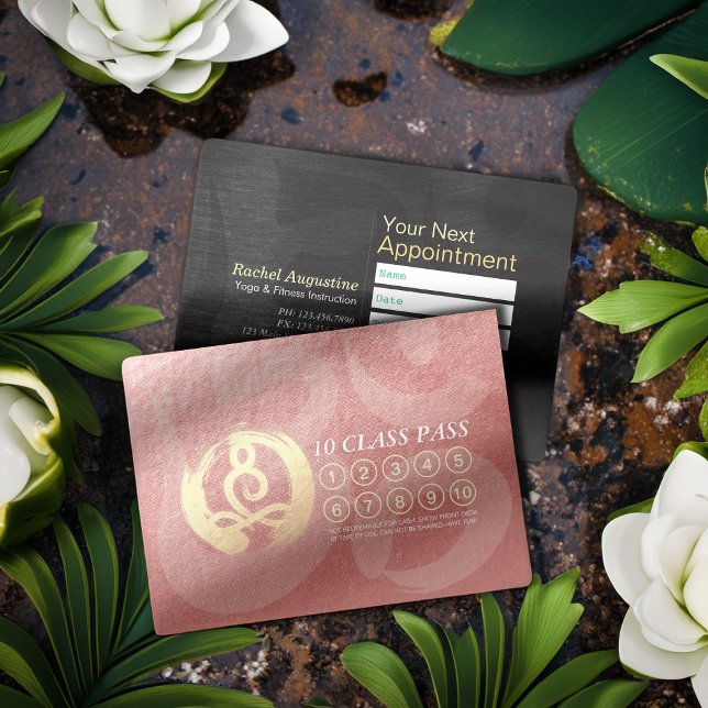 Yoga Meditation Instructor Class Pass Loyalty ZEN Card (Creator Uploaded)