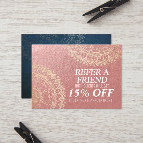 Yoga Meditation Instructor Gold Mandala Referral