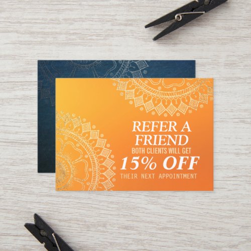 Yoga Meditation Instructor Gold Mandala Referral