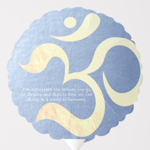 Yoga Meditation Instructor Life Coach OM Quotes Balloon